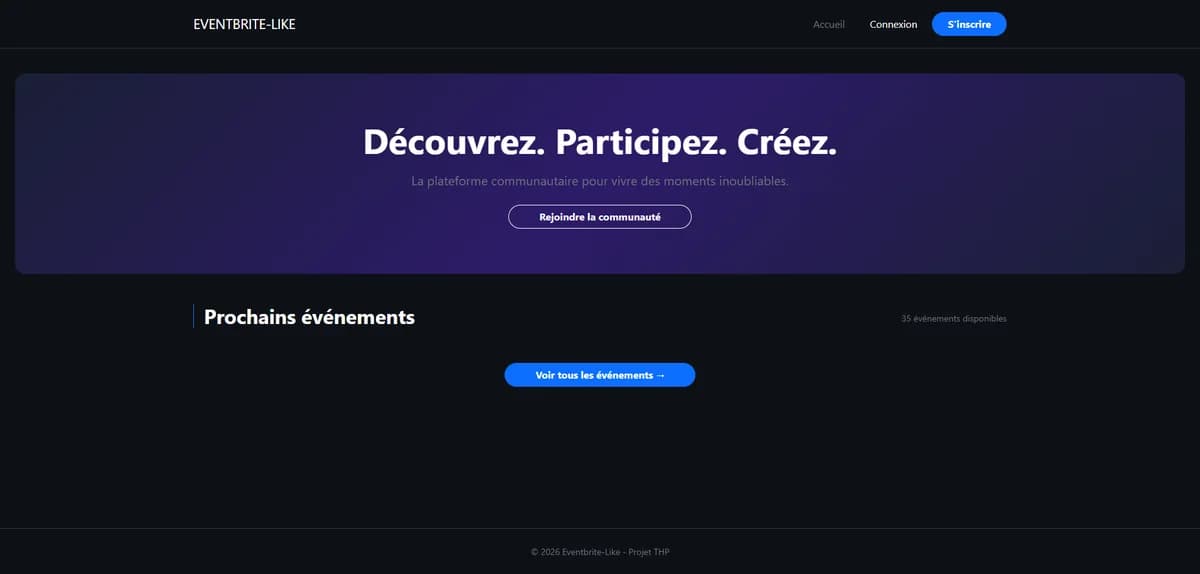 EventBrite-like — aperçu 1